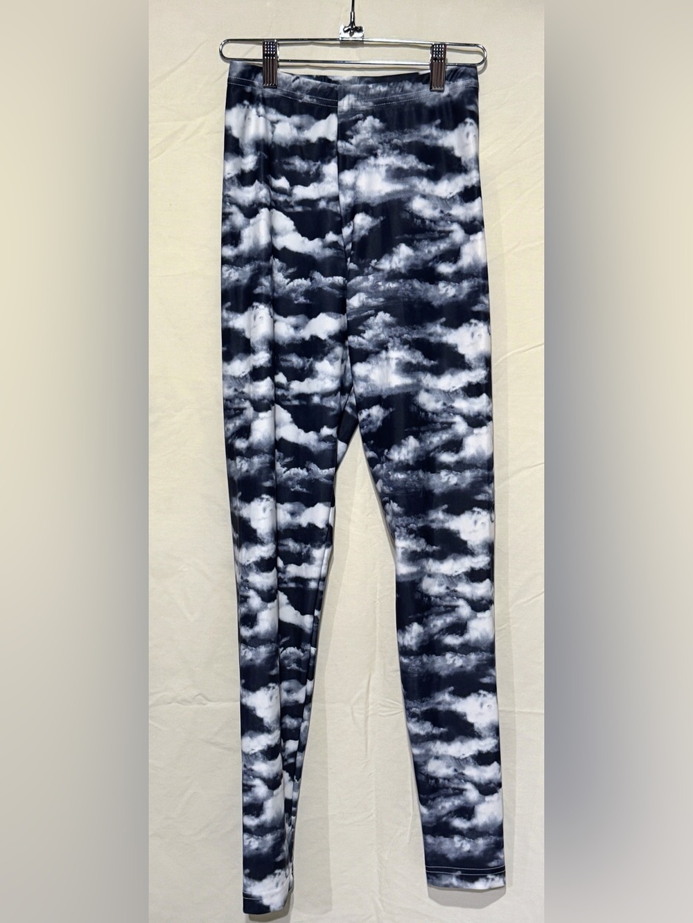 Rare Print Extremely Legit Shiny American Apparel Dark Cloud Print Leggings L